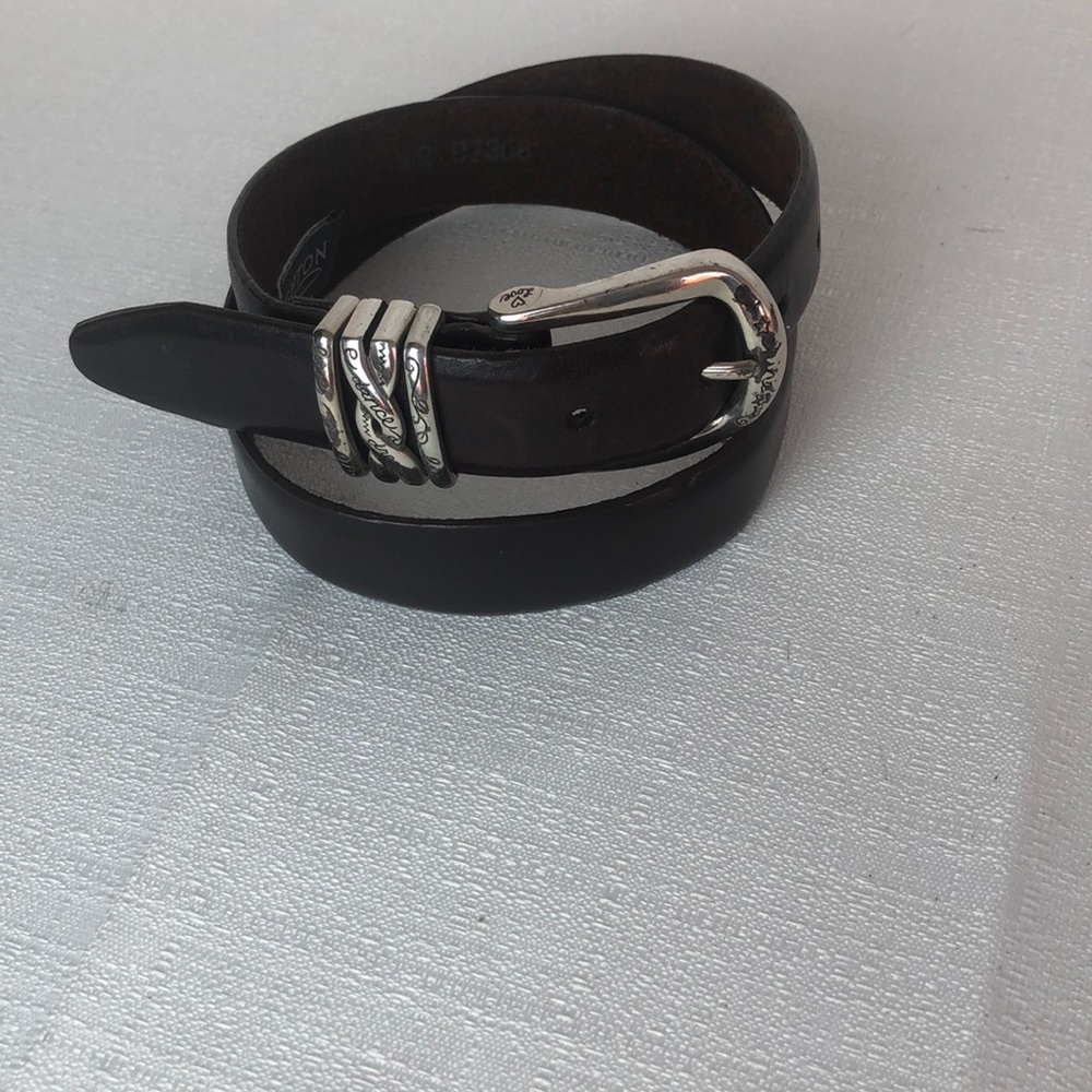 Brighton Belt dark brown leather
